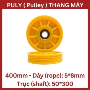 Puly Thang Máy Ø400 5*8Mm - Trục 50*300